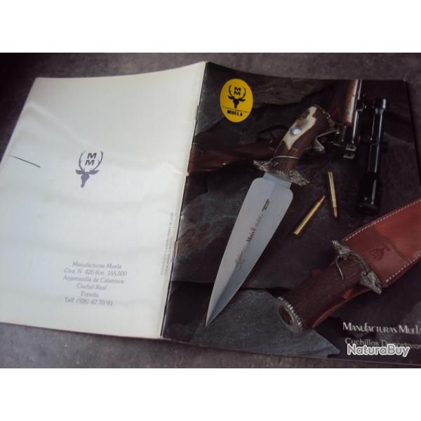 Catalogue couteau manufacture Espagnole Muela