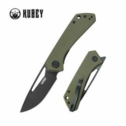 Couteau Kubey Thalia Lame Acier 14C28N Manche G10 Vert OD Linerlock IKBS KUB331T