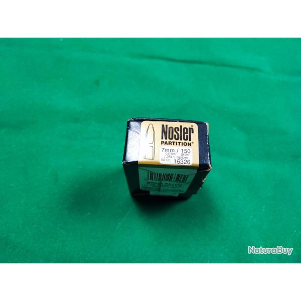 Ogives/50 Nosler Partition 7mm 150gr non molycoat�es
