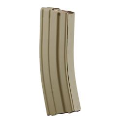 Chargeur m&eacute;tallique 30 coups 5,56 x 45 mm (.223 Remington) Surefeed pour AR15 et M4 coloris TAN