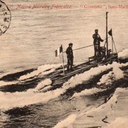 CPA- MARINE DE GUERRE -SOUS-MARIN " Gymnote " -N&deg;7358