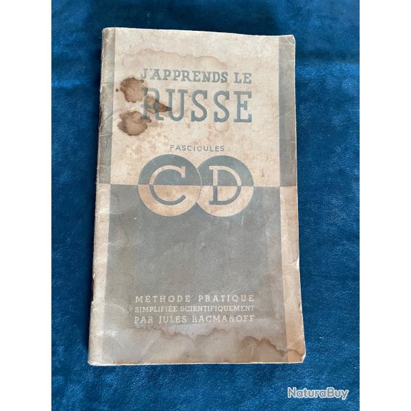 Ancien fascicule militaire j'apprends le Russe