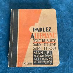 Ancien fascicule militaire parlez allemand