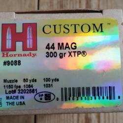 .44 magnum Hornady 300 GR xtp boite 20