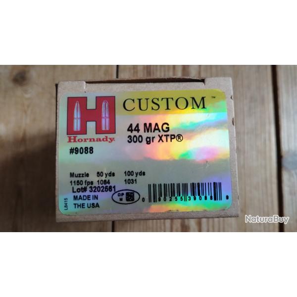 .44 magnum Hornady 300 GR xtp boite 20