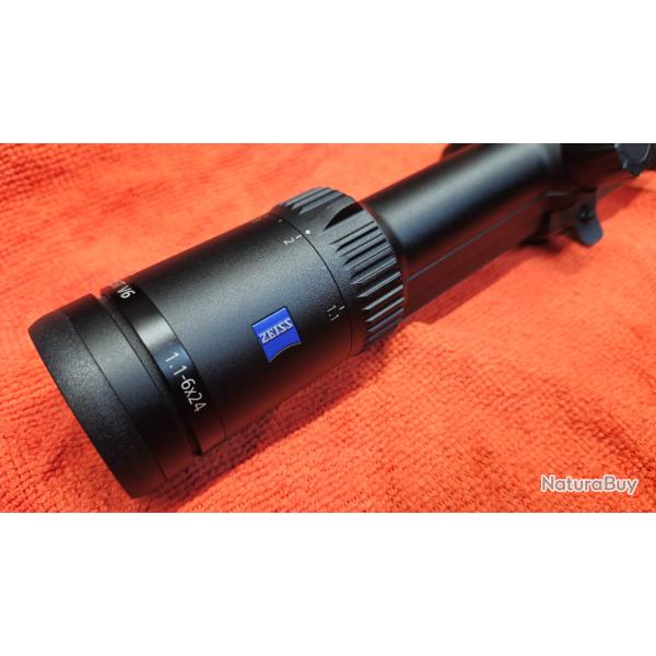 Lunette Zeiss V6 1.1-6�24 avec montage rail HMS pour Blaser