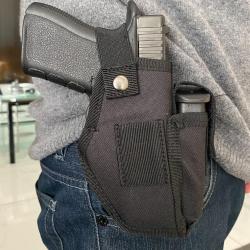 Etui Pistolet et chargeur, Holster noir