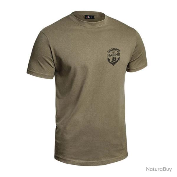 T-shirt Strong Troupes de Marine vert olive 2XL VERT