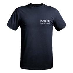 T shirt Strong texte Marine Nationale bleu marine Bleu Marine