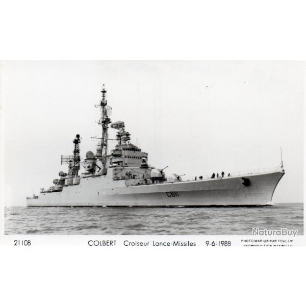 CPA- MARINE DE GUERRE - COLBERT CROISEUR LANCE-MISSILES 9-6-1988 -N�7366