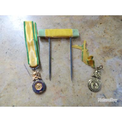LOT De Médailles à Découvrir + Divers Objets En Laiton - Occasion - Pour Collectionneurs Ou Créatifs