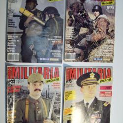 lot 4 militaria magazine des ann&eacute;es 1990 No 70/72/73/75