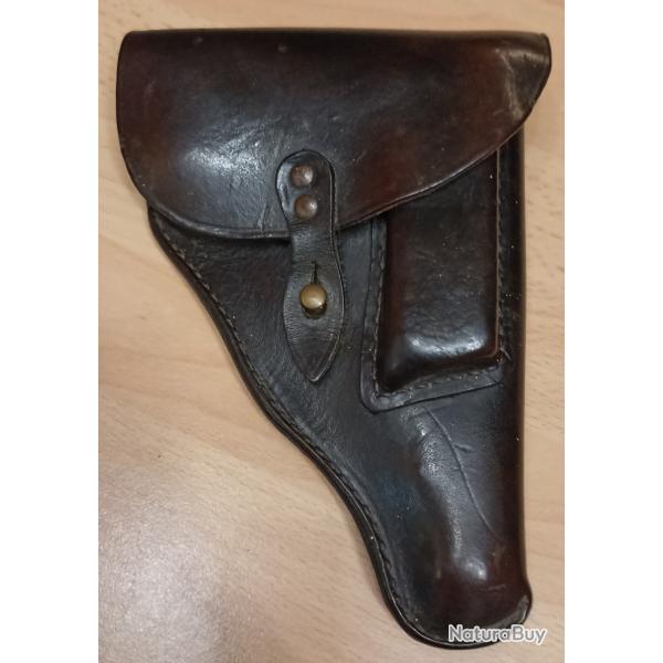 Etui en cuir noir/rouille ww2