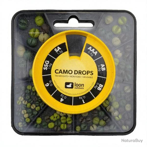 Plomb non toxique LOON Camo Drops boite 8 cases