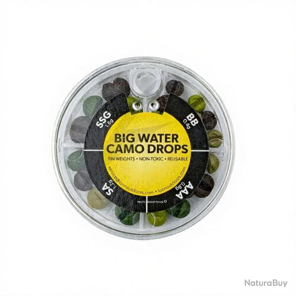 Plomb non toxique LOON Camo Drops boite 4 Big water