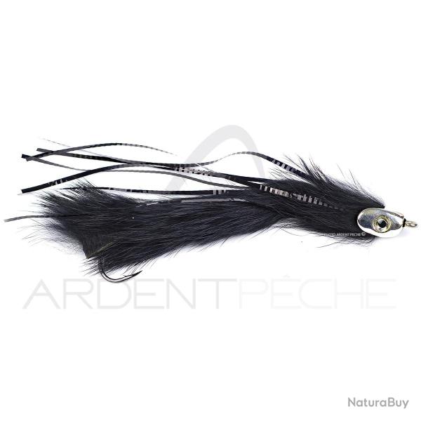 Mouche streamer brochet sandre STS RH Black 3/0 H3/0