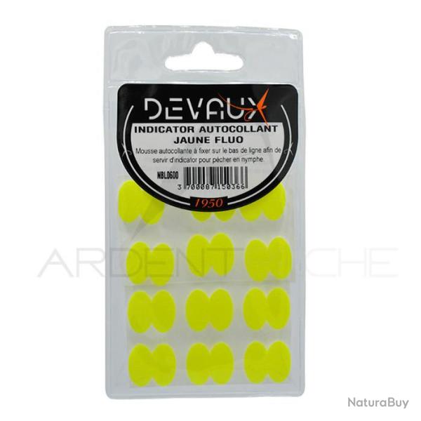 Indicateur de touche DEVAUX adh�sif jaune fluo