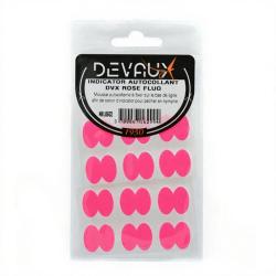 Indicateur de touche DEVAUX adh&eacute;sif rose fluo