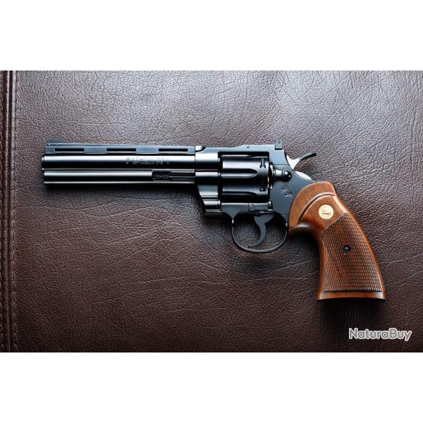 Extraordinaire Tanaka Works Colt Python 6" "Steel Finish"