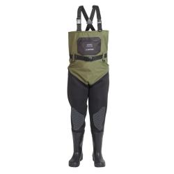 Waders Garbolino Hydratek Mixte Neo/Respirant Addiction - Semelles Crant&eacute;es 44 - 45 Long