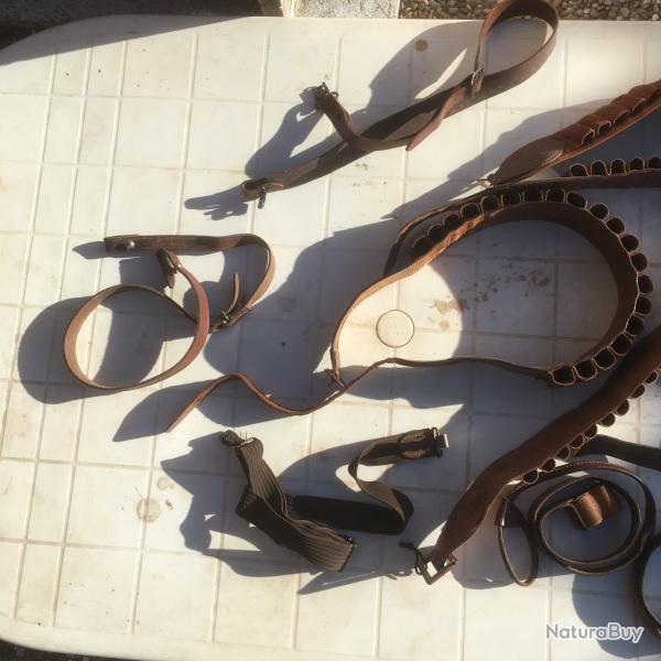 lot accessoires fusil  cartouchieres
