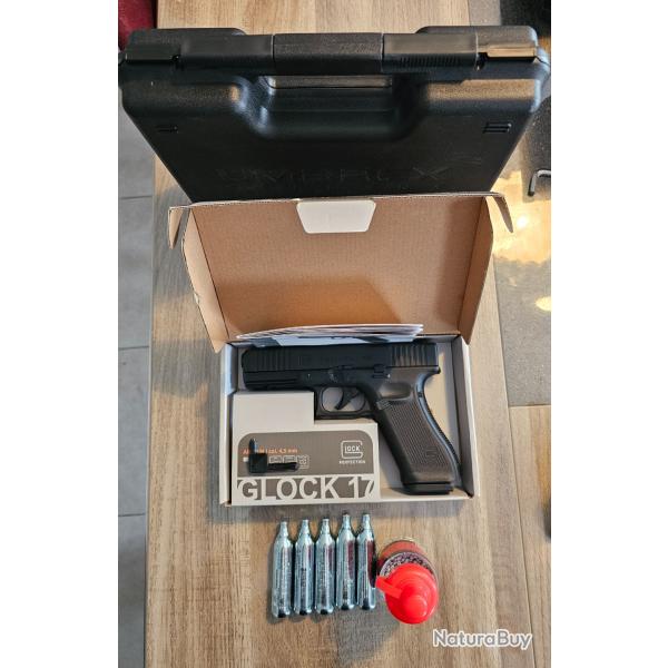 Glock 17 Gen. 5 BBs 4,5mm Blowback + pack pr�t � tirer