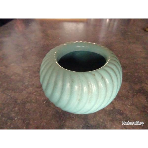 VASE JAPONISANT VERT CELADON VINTAGE  MICHA�L ANDERSEN � BORNHOLM DANEMARK