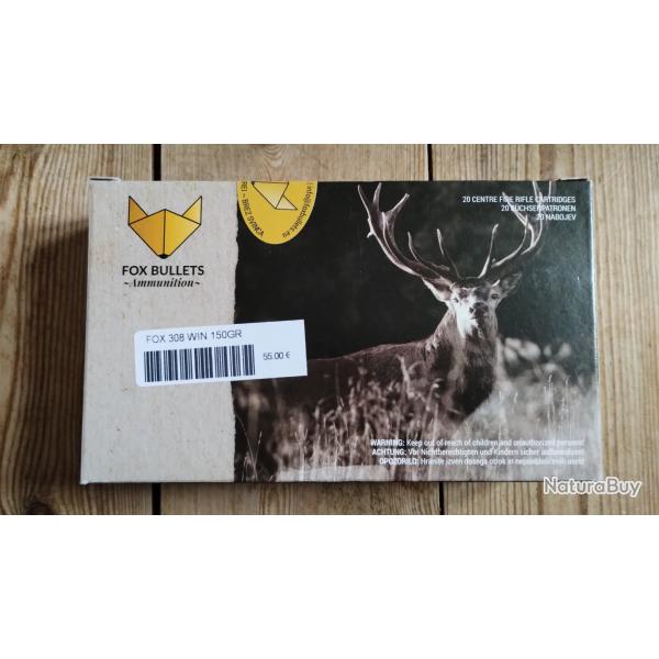 .308win FOX classic 150gr sp boite 20