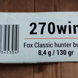 .270 win FOX classic 130gr  sp boite 20
