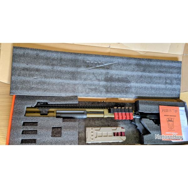 Golden Eagle Fusil � Pompe M870 Gaz (M8874 / Tan)