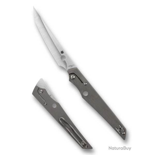 Spyderco COBOL par Paul Alexander - Couteau pliant haut de gamme en titane et acier M390