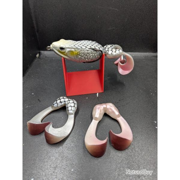 Lot 375 / Frog Molix+ 2 pattes de remplacement.FISH AND FISHING FRANCE