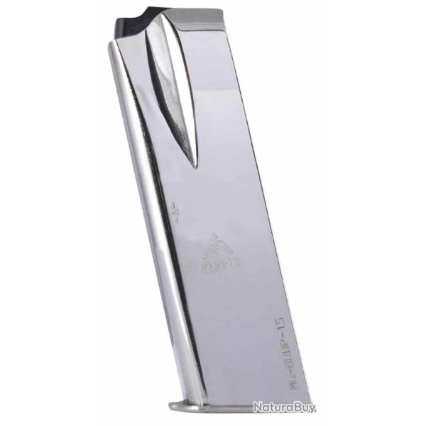 CHARGEUR MEC-GAR BROWNING GP35-SA35 HP9 - Cal: 9 mm - 15 coups - Nickel