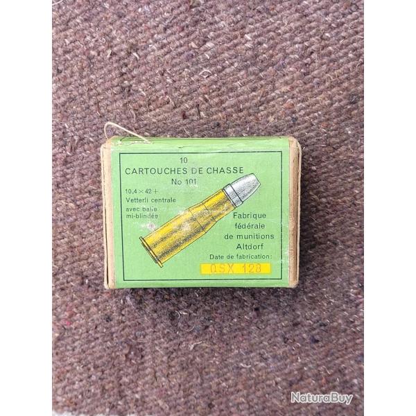 10 cartouches 10.4x42 vetterli