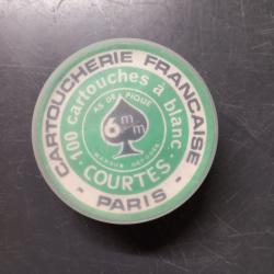 Boite de 75 cartouches &agrave; blanc 6mm courtes as de pique