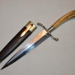 COUTEAU ALLEMAND  GUERRE 1914/1918-POIGNARD DE TRANCHEE-GERMAN KNIFE 1&deg;WW-DEUTSCHER DOLCH