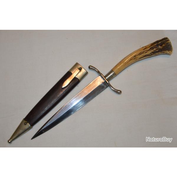 COUTEAU ALLEMAND  GUERRE 1914/1918-POIGNARD DE TRANCHEE-GERMAN KNIFE 1�WW-DEUTSCHER DOLCH