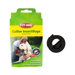 Collier insectifuge ajustable 50-75cm anti-parasites chien chat