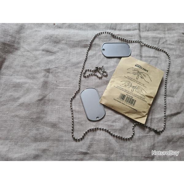 Sachet de plaquettes militaire US