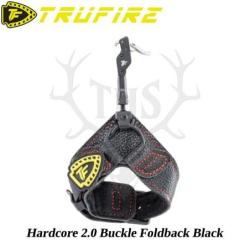 TRU-FIRE Hardcore 2.0 D&eacute;cocheur de chasse et 3D &agrave; crochet, d&eacute;tente index Buckle Foldback Noir