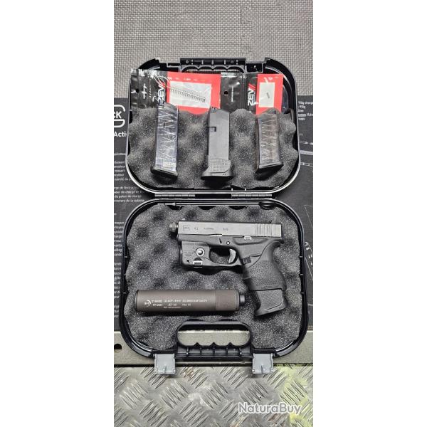 PISTOLET GLOCK 43 Filet� cal 9x19
