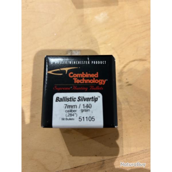 Ogives Nosler BalisticSilvertip 7mm 140 gr