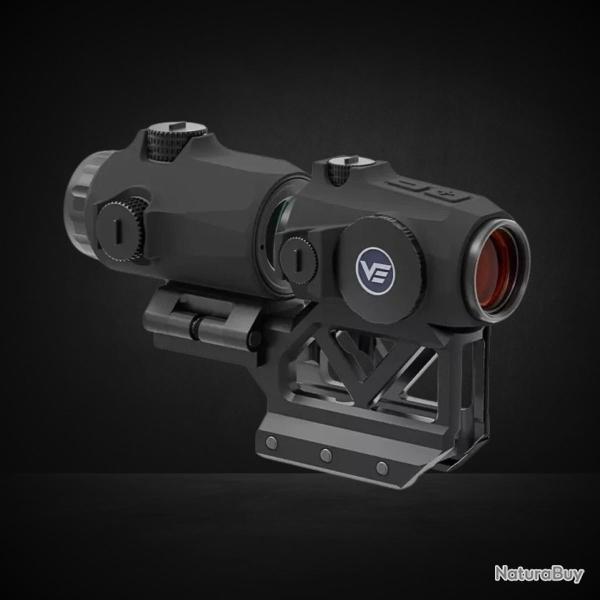 COMBO POINT ROUGE MAVERICK-IV MINI 1X20 x MAGNIFIER MAVERICK-IV 3X22/ PICATINNY HAUT