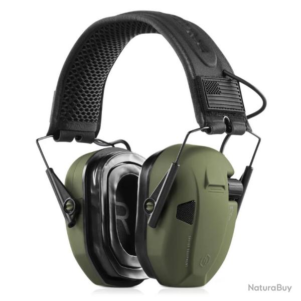 CASQUE ANTI-BRUIT ELECTRONIQUES SAVIOR OD Green