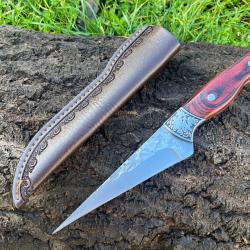 Couteau de d&eacute;coupe acier 440 - pointe fine ench&egrave;re