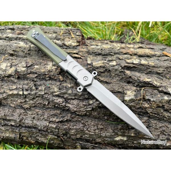 Couteau � Ouverture Assist�e RANGER vert ench�re