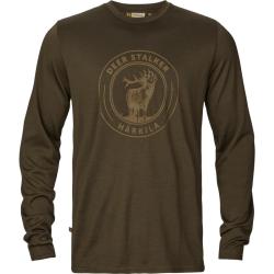 HARKILA GAME L/S T SHIRT WILLOW GREEN STAG