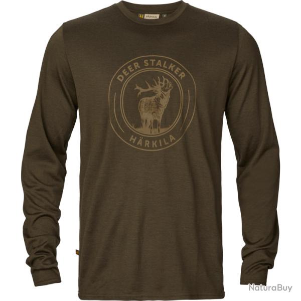 HARKILA GAME L/S T SHIRT WILLOW GREEN STAG