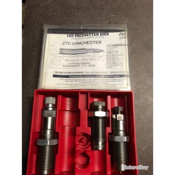 Jeux d'outils LEE 270 winchester