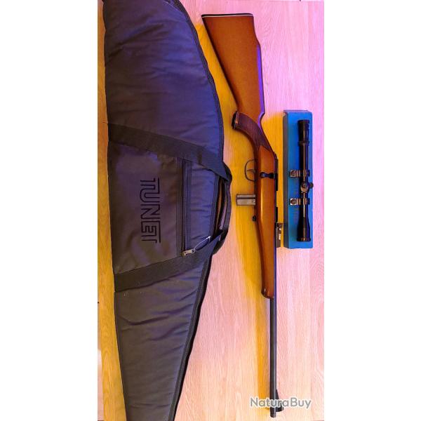 Carabine 22 LR Gaucher mod�le Gazelle avec lunette de pr�cision